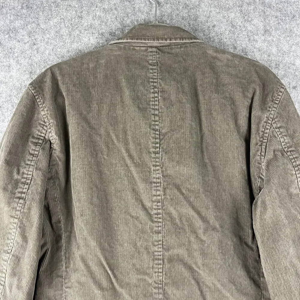 Vintage‎ J Crew Corduroy Blazer Sport Coat Mens Medium Gray Academia 80s 90s